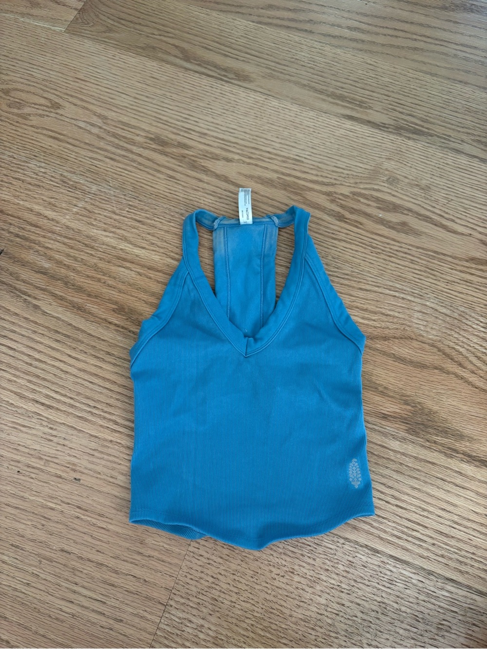 Women’s Teal V-Neck Racerback Tank Top